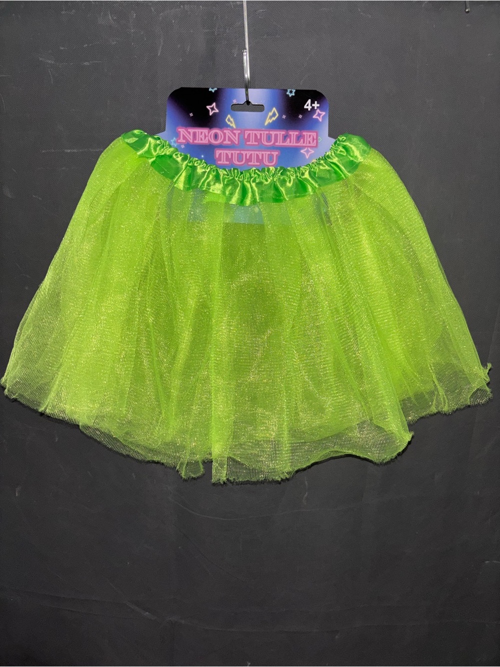 Girls Halloween Costume Dance Tulle Tutu Skirt Accessory Neon Green